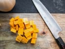 Cooking Class - Fundamental Knife Skills: chopped butternut squash