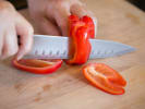 Cooking Class - Knife Skills For the Home Chef: slicing peppers