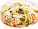 Cooking Class - Handmade Colossal Shrimp Alfredo in Austin: making fresh fettuccine pasta using pasta machine