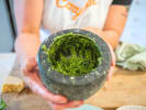 Cooking Class - Make Ricotta Gnocchi With Kale Pesto in Philadelphia: making pesto