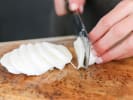 Cooking Class - Make Fresh Mozzarella From Scratch in Baltimore: cutting moxzarella cheese