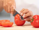 Cooking Class - Make Fresh Pasta With Marinara Sauce in Alexandria: cutting tomatoes