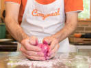 Cooking Class - Make Rainbow Pasta in Baltimore: making pink fettuccine by hand