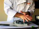Cooking Class - Shrimp Tacos With Lime-Mojito Magic in Northern Virginia: using tortilla press