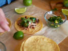 Cooking Class - Mexican Tacos From Scratch in Addison: student making beef tacos