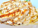 Cooking Class - Pasta Making at a Local Craft Beer Bar in Raleigh: grilled chicken breast with alfredo fettuccine pasta