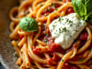 Team Building Cooking Class - Taste of Teamwork With Pasta in Boston Proper: pasta marinara with basil and cheese