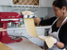 Cooking Class - Ravioli Two Ways in Houston: making fresh pasta sheet for ravioli