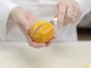 Cooking Class - French Cuisine Traditions: slicing an orange