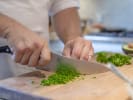 Cooking Class - Mexican Basics: chopping herbs