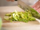 Cooking Class - Seasonal Whole30: chopping brussels sprouts
