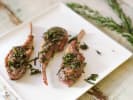 Cooking Class - Gourmet Paleo Fare in San Diego: v herb crusted lamb lollipops