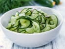 Cooking Class - Sushi Rolling Made Simple in La Jolla & Pacific Beach: Japanese cucumber salad in a white bowl