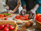 Team Building Cooking Class - Camaraderie of Customized Pizzas in DC: making pizza together