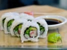 Cooking Class - Sensational Handmade Sushi in Nashville: California sushi roll with soy sauce
