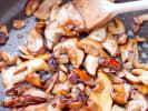 Cooking Class - Seared Scallops and Salmon in Queens: cooking mushrooms
