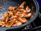 Cooking Class - Mastering Thai Cuisine in Manhattan: cooking shrimp in a wok
