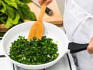 Cooking Class - The Art of Mediterranean Cuisine in San Diego: cooking spinach
