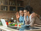 Online Cooking Class - The Office-Themed Menu: Kevin's Famous Chili: couple taking a virtual cooking class