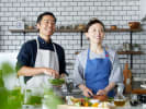 Cooking Class - Creative Indulgent Bites - Date Night in South Bay & Peninsula: couple cooking together in the kitchen