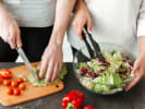 Cooking Class - Toast to Bavaria - Date Night in Northern Suburbs: couple making salad together