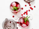 Online Mixology Class - Festive Holiday Cocktails: cranberry and gin cocktail