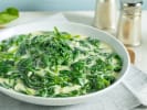 Cooking Class - Stylish Steakhouse Spread: creamed spinach and roasted mushrooms