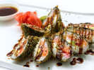 Cooking Class - Sushi Extravaganza - Date Night in Downtown Dallas: crunchy salmon sushi roll