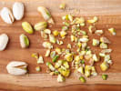 Online Cooking Class - Holiday Hot Cocoa and Chocolate Bark: crushed pistachios