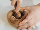 Cooking Class - Modern Persian Feast in Downtown Denver: crushing walnuts
