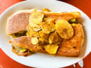 Food Tour - Taste of South Beach Street Food in Miami: cubano sandwich with mariquitas