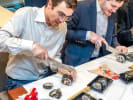 Team Building Cooking Class - Craft Decorative Sushi Rolls Together: cutting Kazari sushi