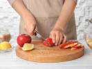 Cooking Class - Bountiful Harvest Dinner - Date Night in Northern Virginia: cutting apples