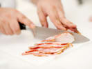 Cooking Class - Modern Comfort Food Classics in DC: cutting bacon
