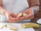 Cooking Class - Homemade No-Bake Dog Treats in Houston: cutting banana