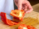Cooking Class - Wok Wonders of Szechuan Cuisine: cutting bell pepper