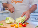 Online Cooking Class - Vegan Pad Thai Charm: cutting cabbage