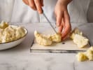 Cooking Class - Indian Spice Fundamentals: cutting cauliflower (1)