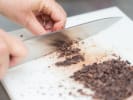 Cooking Class - Three Cheers For Chocolate in Manhattan: cutting chocolate