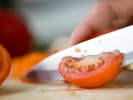 Cooking Class - Heartwarming Vegetarian Indian Feast: cutting cucumber