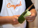 Cooking Class - Japanese Seafood Skills in South Bay & Peninsula: cutting cucumber