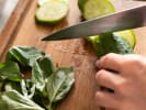 Cooking Class - Culinary Journey to Persia in Manhattan: cutting cucumber