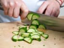 Cooking Class - Flavors of Beijing in East Bay: cutting cucumber