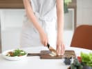Cooking Class - Recreate Mediterranean Flavors of Greece in Boulder: cutting feta cheese