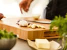 Cooking Class - Asian Streetfood Feast in Mississauga: cutting garlic
