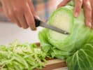 Cooking Class - Classic American Lunch With a Twist in Manhattan: cutting green kale
