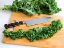 Cooking Class - Vibrant Vegetarian Menu in San Fernando Valley: cutting kale