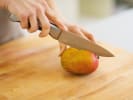 Cooking Class - Make Authentic Poke Bowls in Charleston: cutting mango
