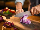 Cooking Class - The South Indian Spread From Scratch in Northern Suburbs: cutting onion