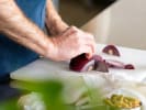 Cooking Class - Motherâ€™s Day Brunch in San Francisco: cutting onions